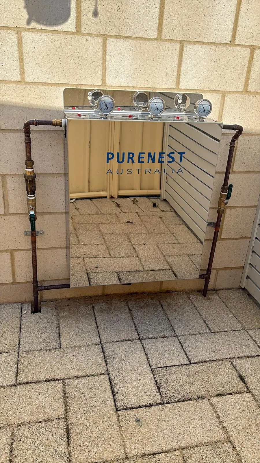 Purenest Australia whole-home filtration system installed at a home in South West WA
